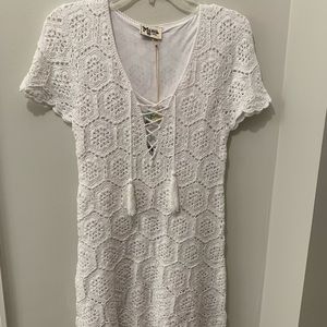 Show me your mumu white crochet dress-Palmer dress